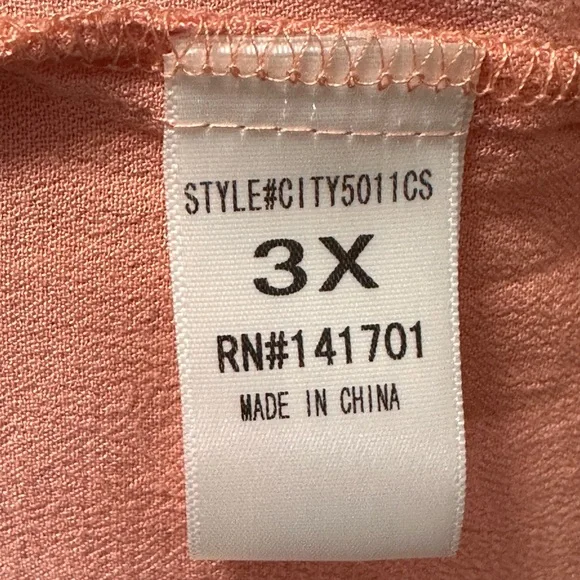 143 Story by Line Up Pink Boho Tassel Tie Top – 3X - Picture 5 of 6